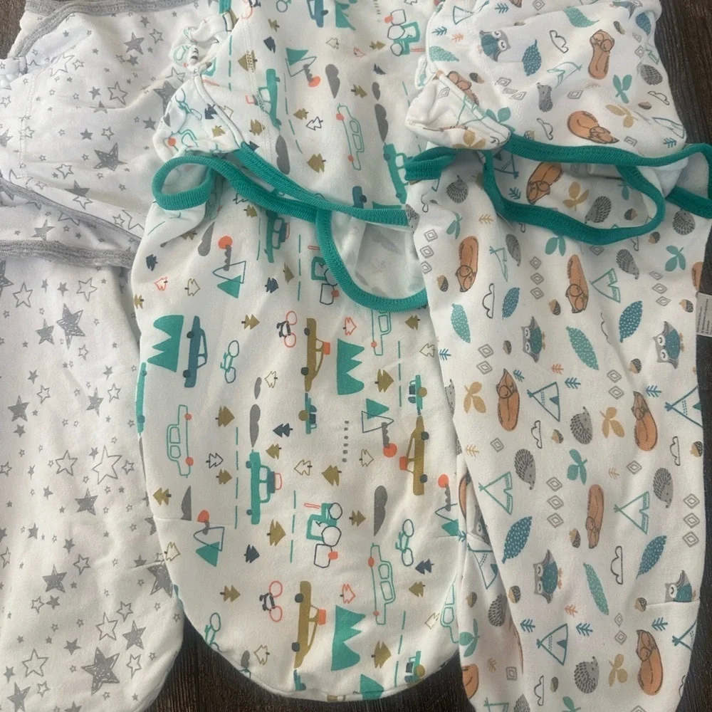 Preloved Baby Swaddle Blanket Set with Fun Patterns